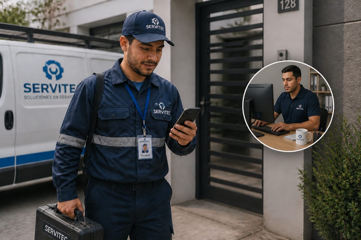 Órdenes de trabajo digitales en una app de campo